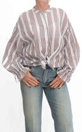 Susymix - Camicia gessata - Latte