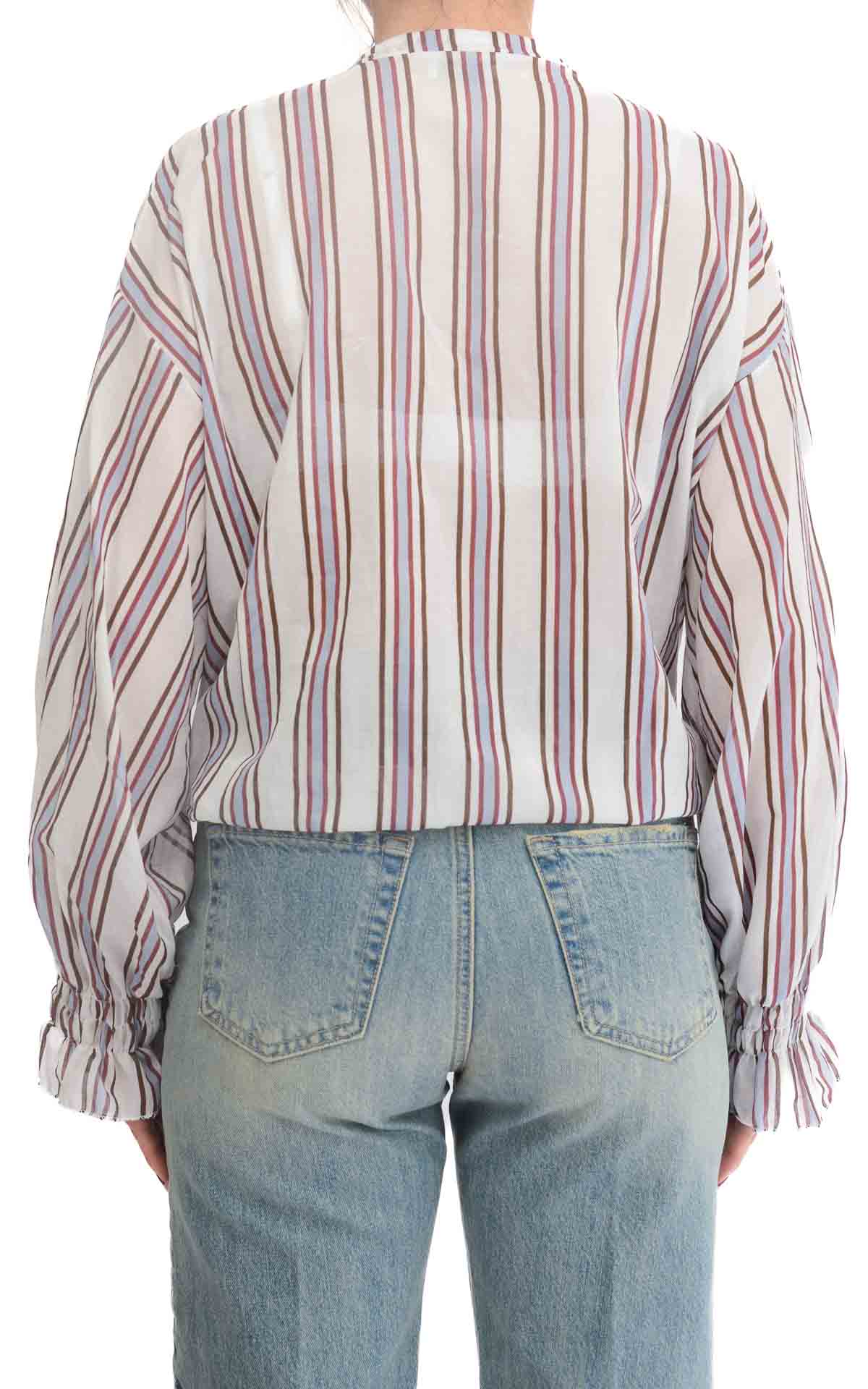 Susymix - Camicia gessata - Latte