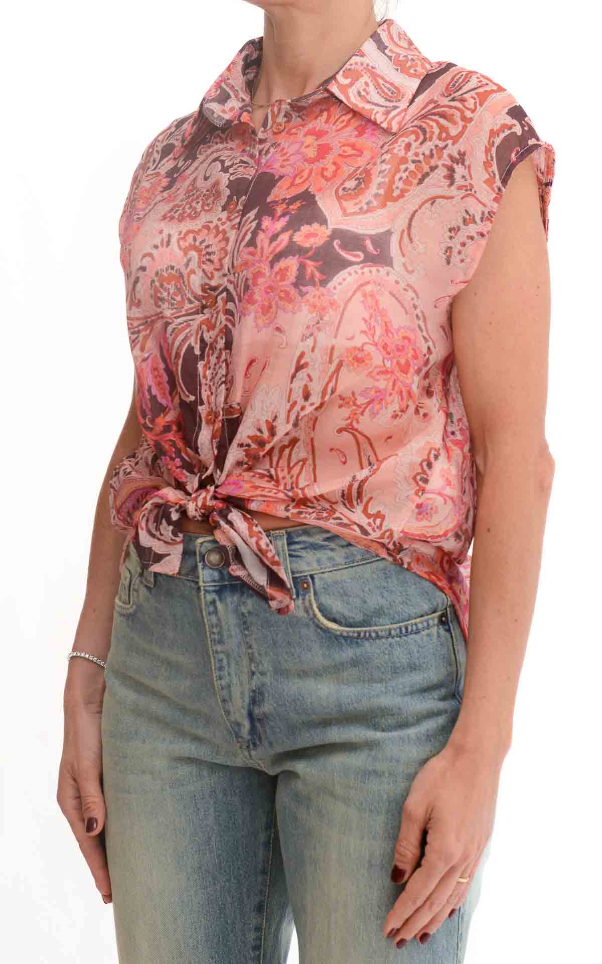 Susymix - Camicia fantasia floreale  - Fico