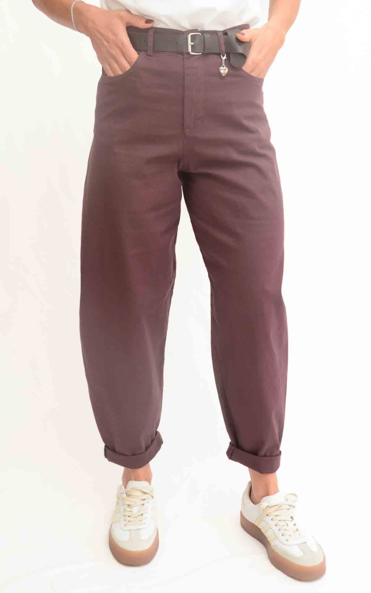 Susymix - Pantalone ovetto senza elastico - Fico