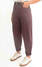 Susymix - Pantalone ovetto senza elastico - Fico
