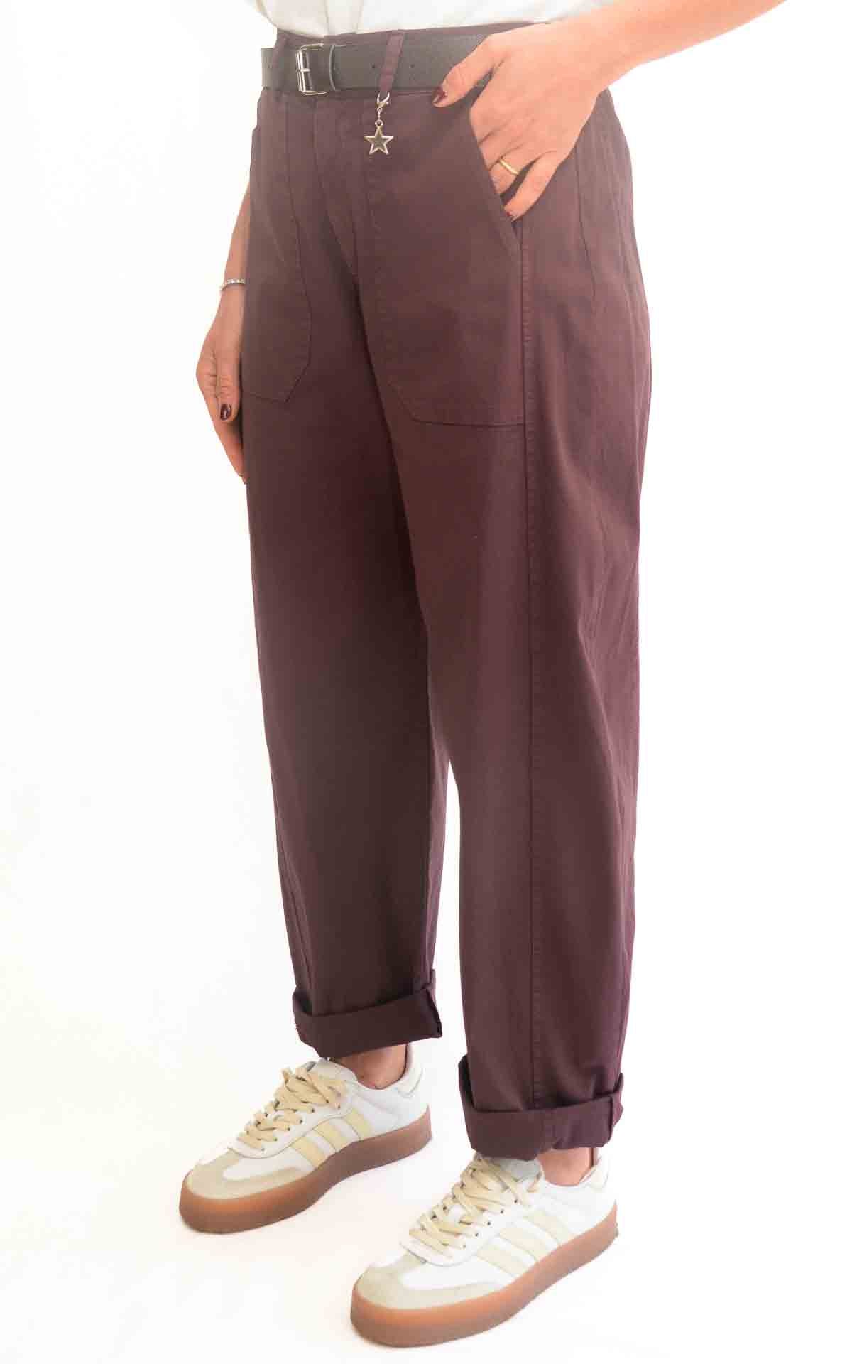 Susymix- Pantalone ovetto con elastico - Fico