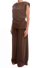 Susymix - Completo blusa drappeggiata - Moro