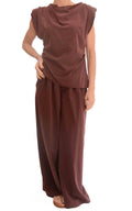 Susymix - Completo blusa drappeggiata - Fico