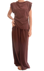 Susymix - Completo blusa drappeggiata - Fico