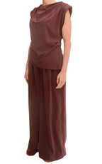 Susymix - Completo blusa drappeggiata - Fico