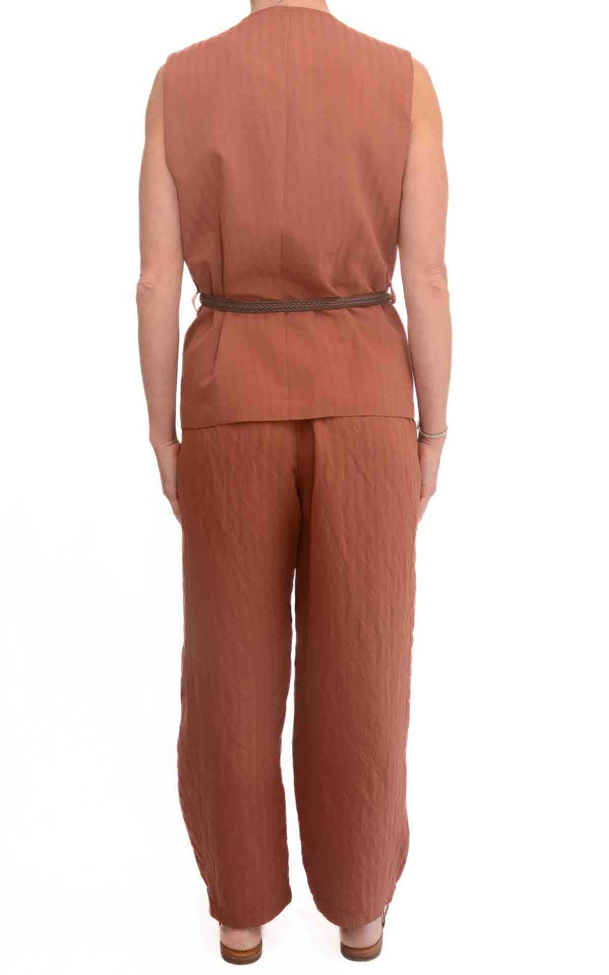 Susymix - Gilet con cintura - Coccio