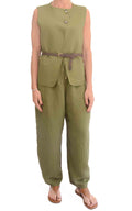 Susymix - Pantalone con elastico - Verde militare