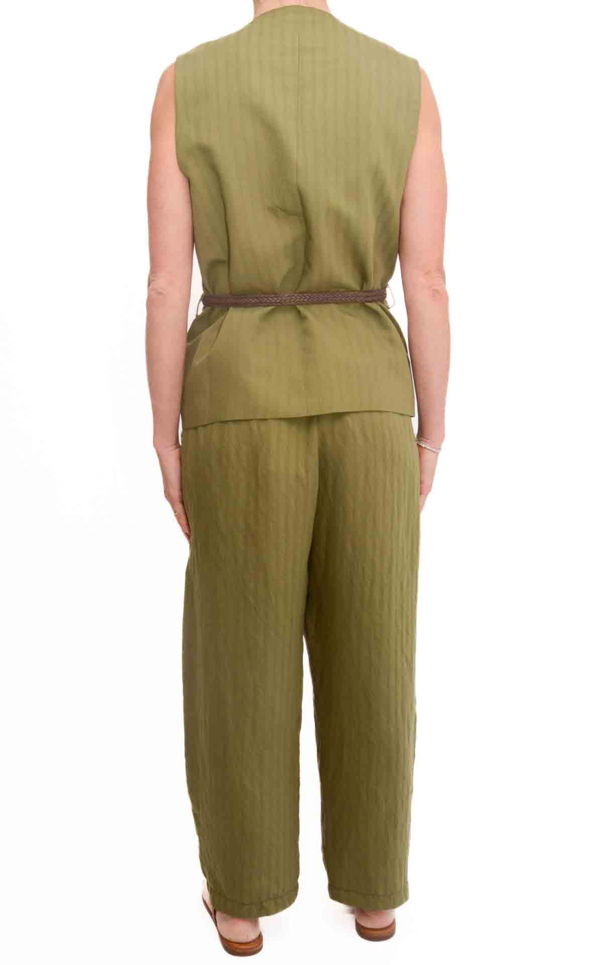 Susymix - Pantalone con elastico - Verde militare