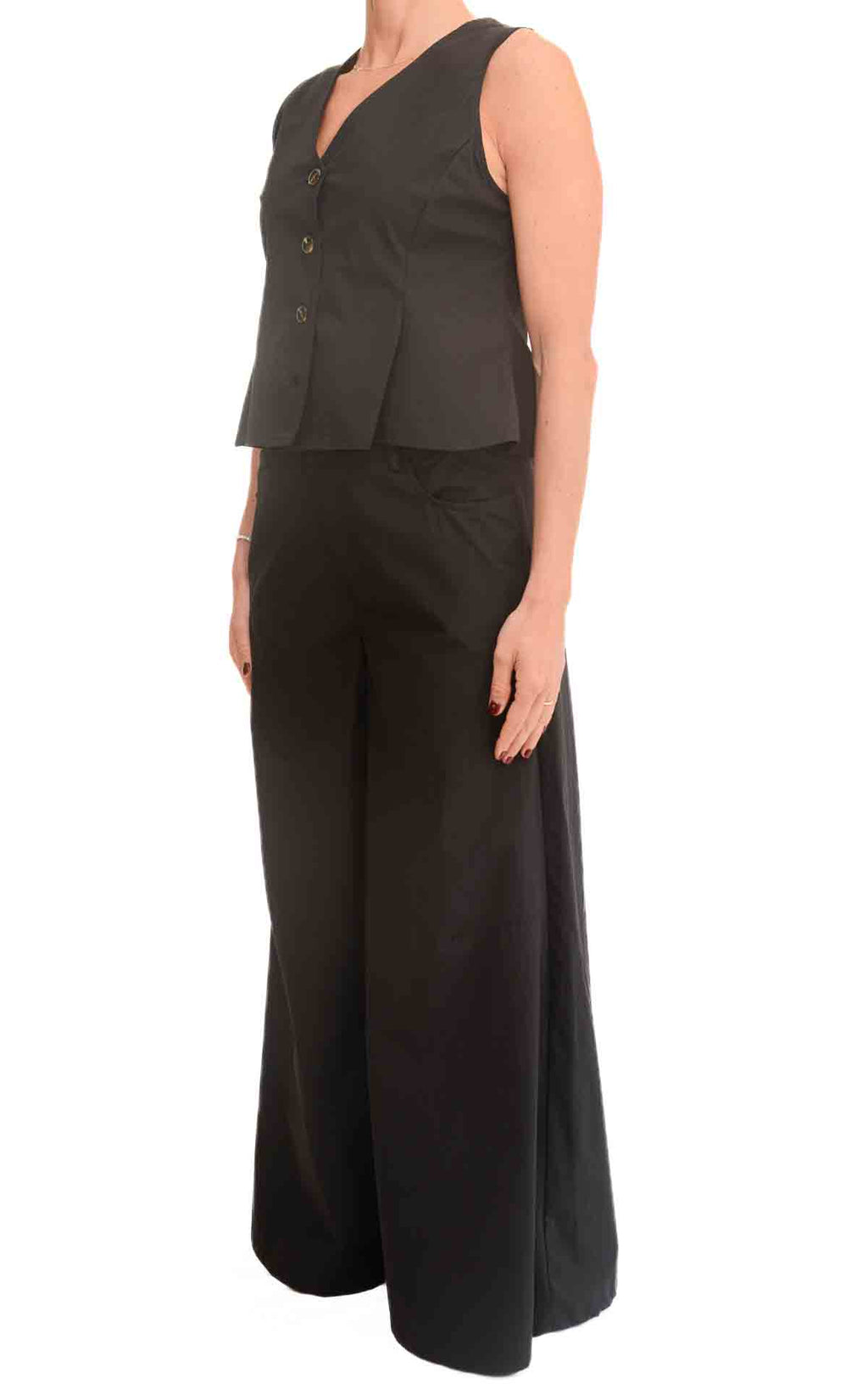Susymix - Pantalone palazzo - Nero