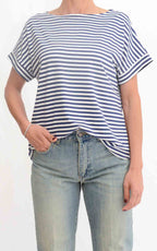 Susymix - Maglia kimono riga - Blu