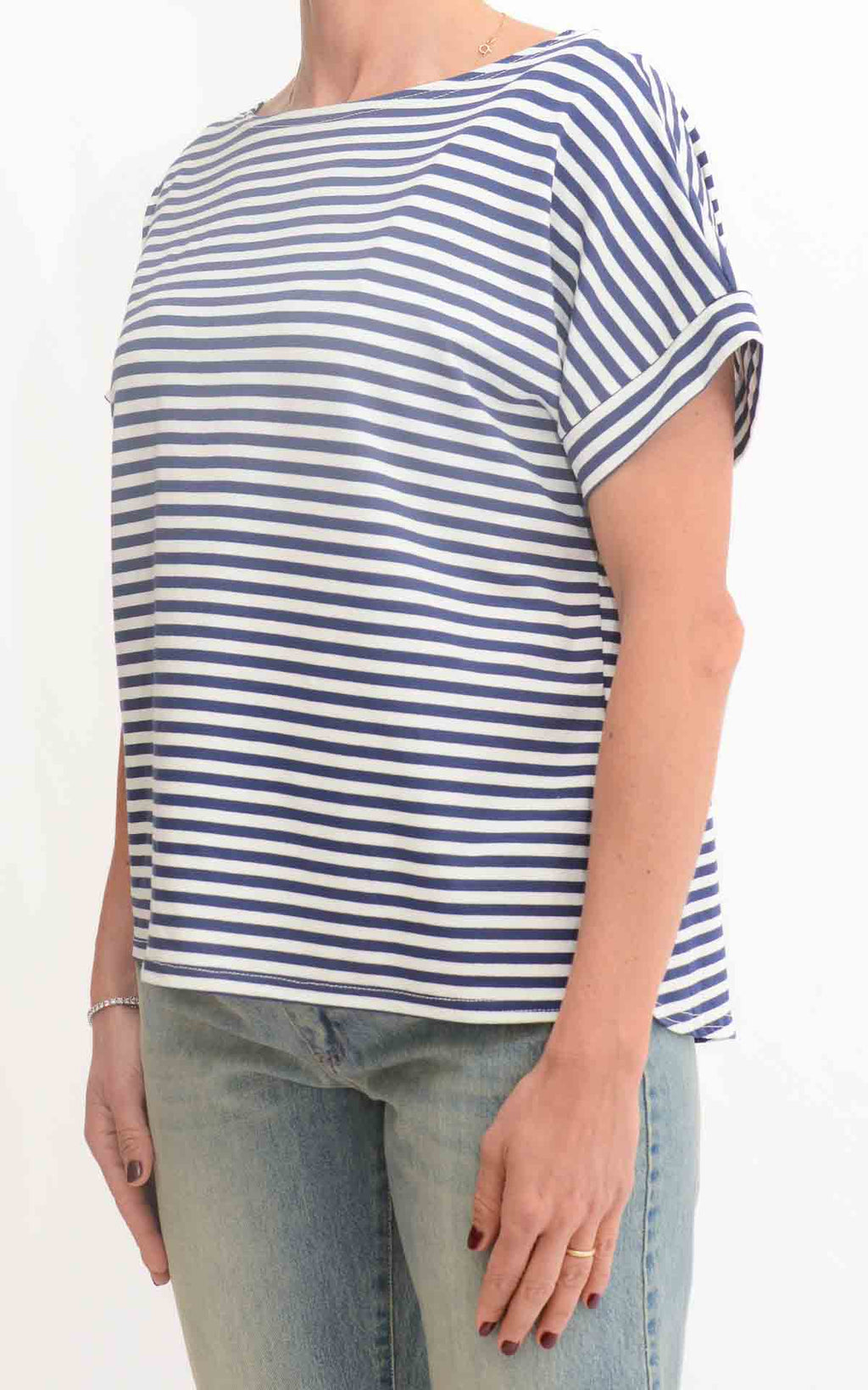 Susymix - Maglia kimono riga - Blu