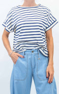 Susymix - Maglia scatola a righe - Blu