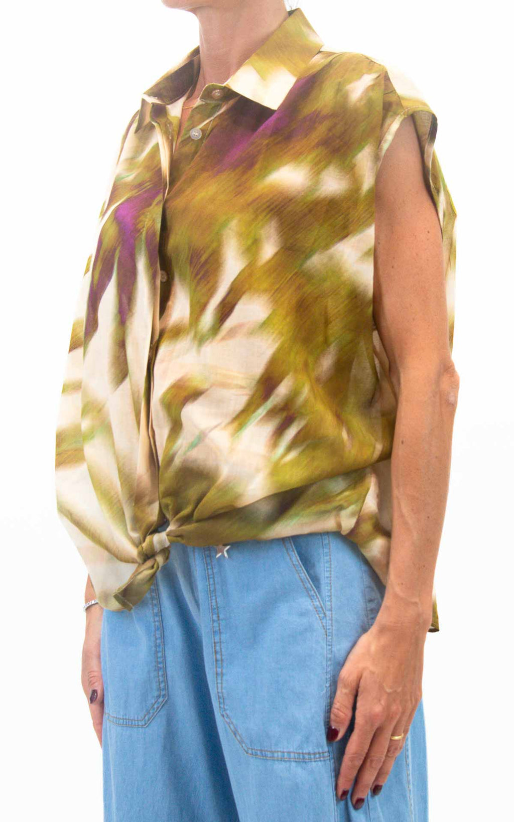 Susymix - Camicia smanicata - Burro