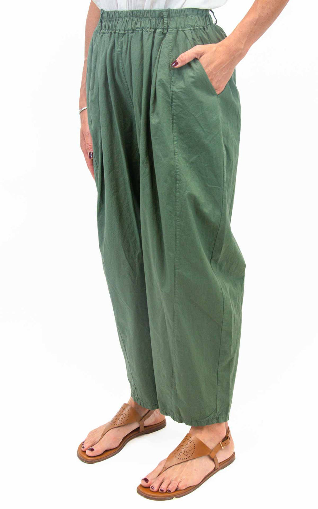 Initial - Pantalone vela ovetto - Verde militare