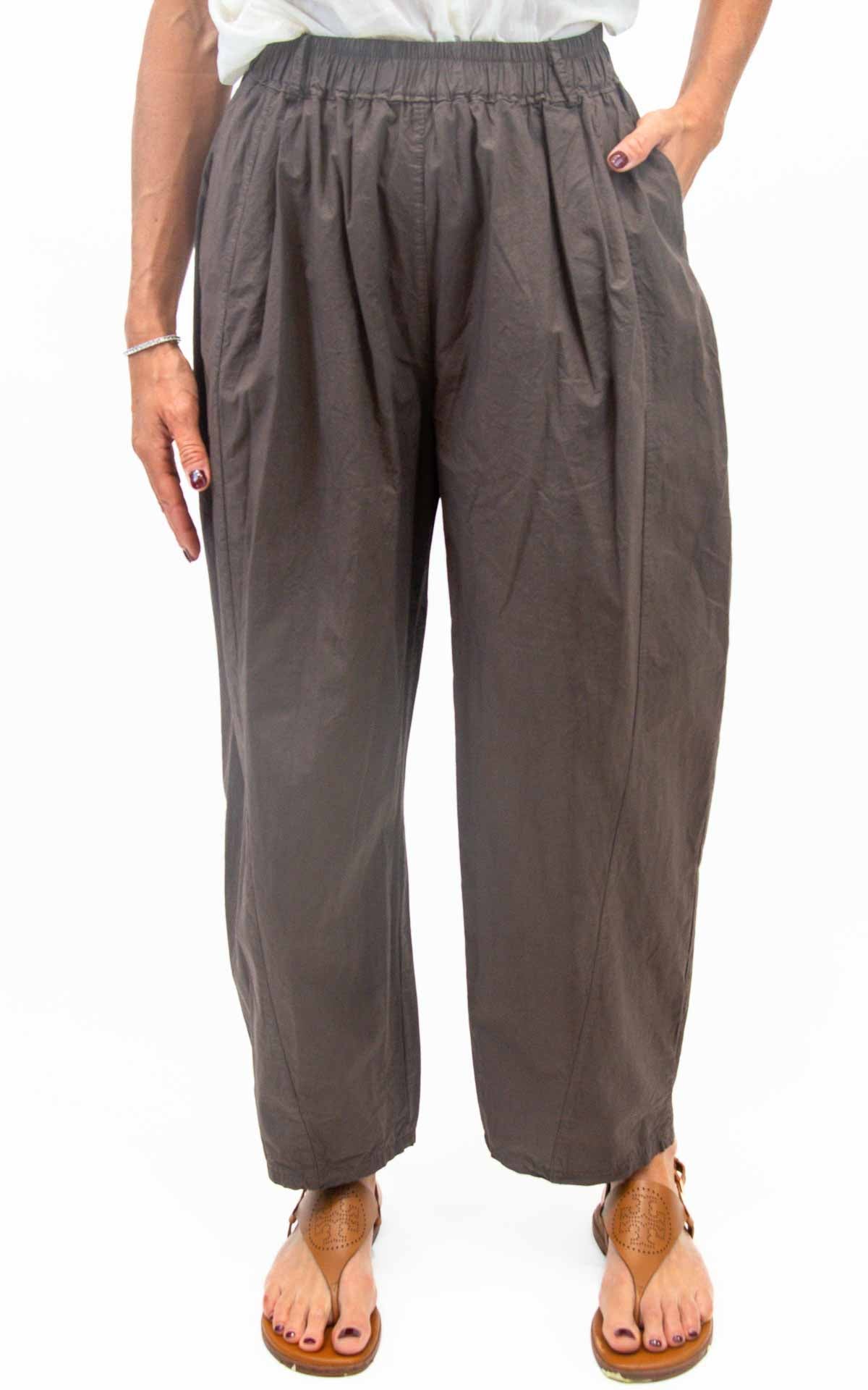 Initial - Pantalone vela ovetto - Moro