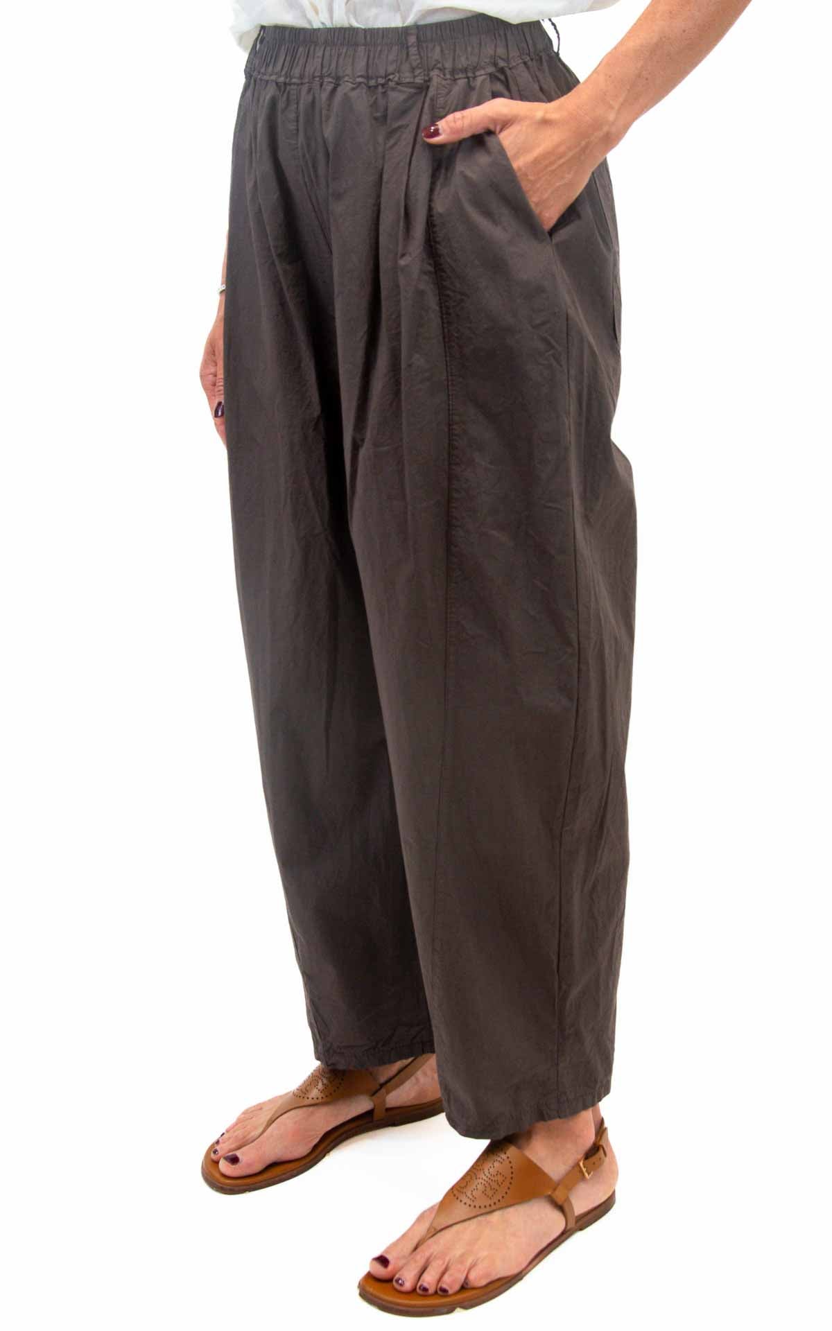 Initial - Pantalone vela ovetto - Moro