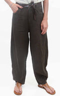 Susymix - Pantalone barrel lino - Moro