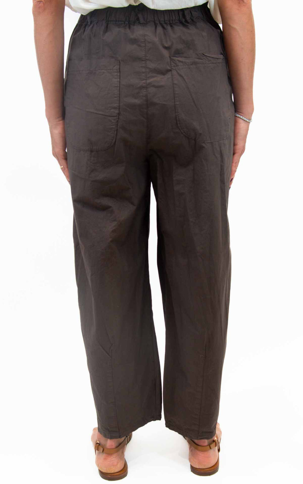 Initial - Pantalone vela ovetto - Moro
