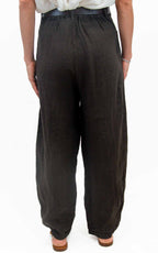 Susymix - Pantalone barrel lino - Moro
