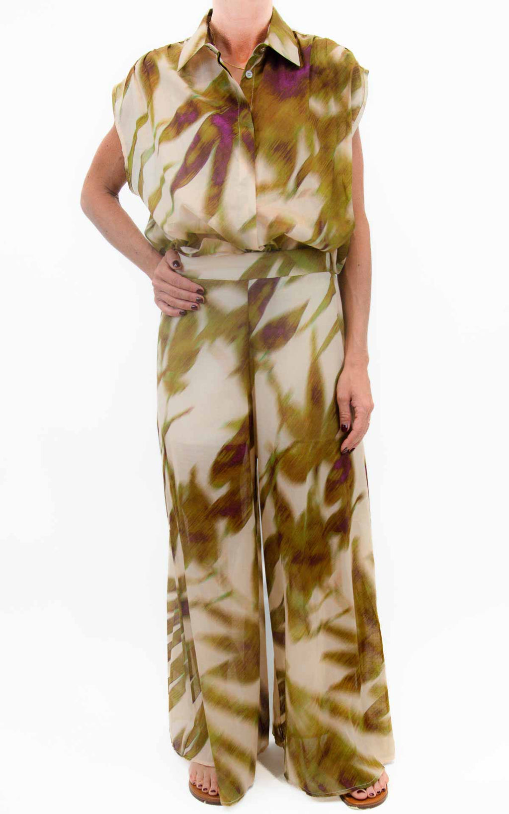 Susymix - Pantalone a fantasia - Burro