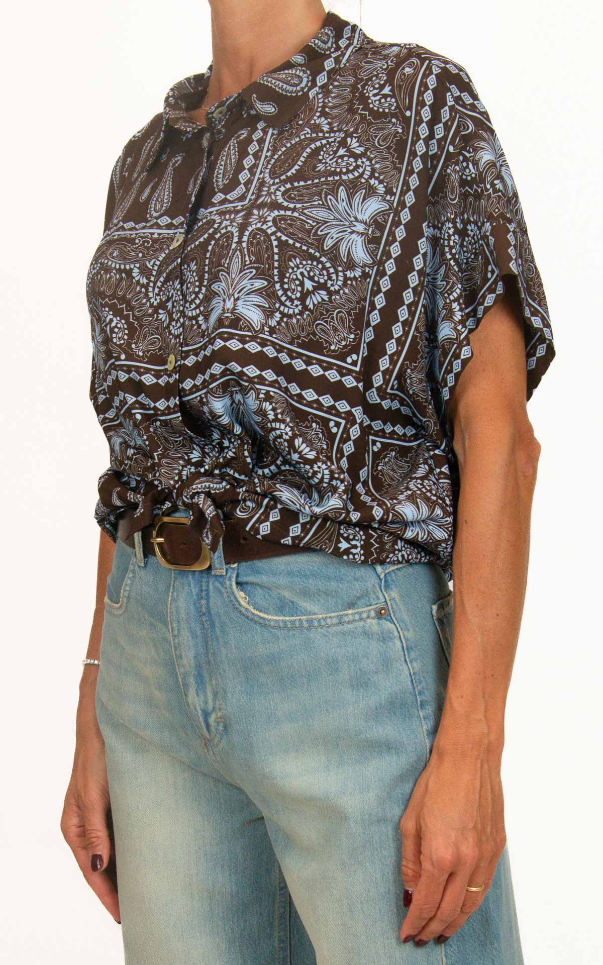 Susymix - Camicia mezza manica - Moro