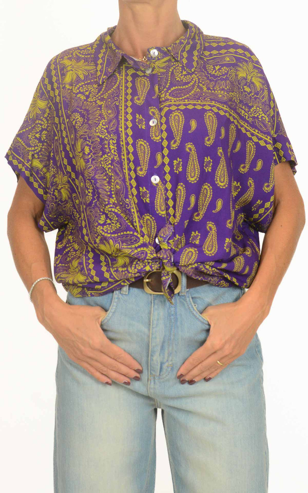 Susymix - Camicia mezza manica - Viola