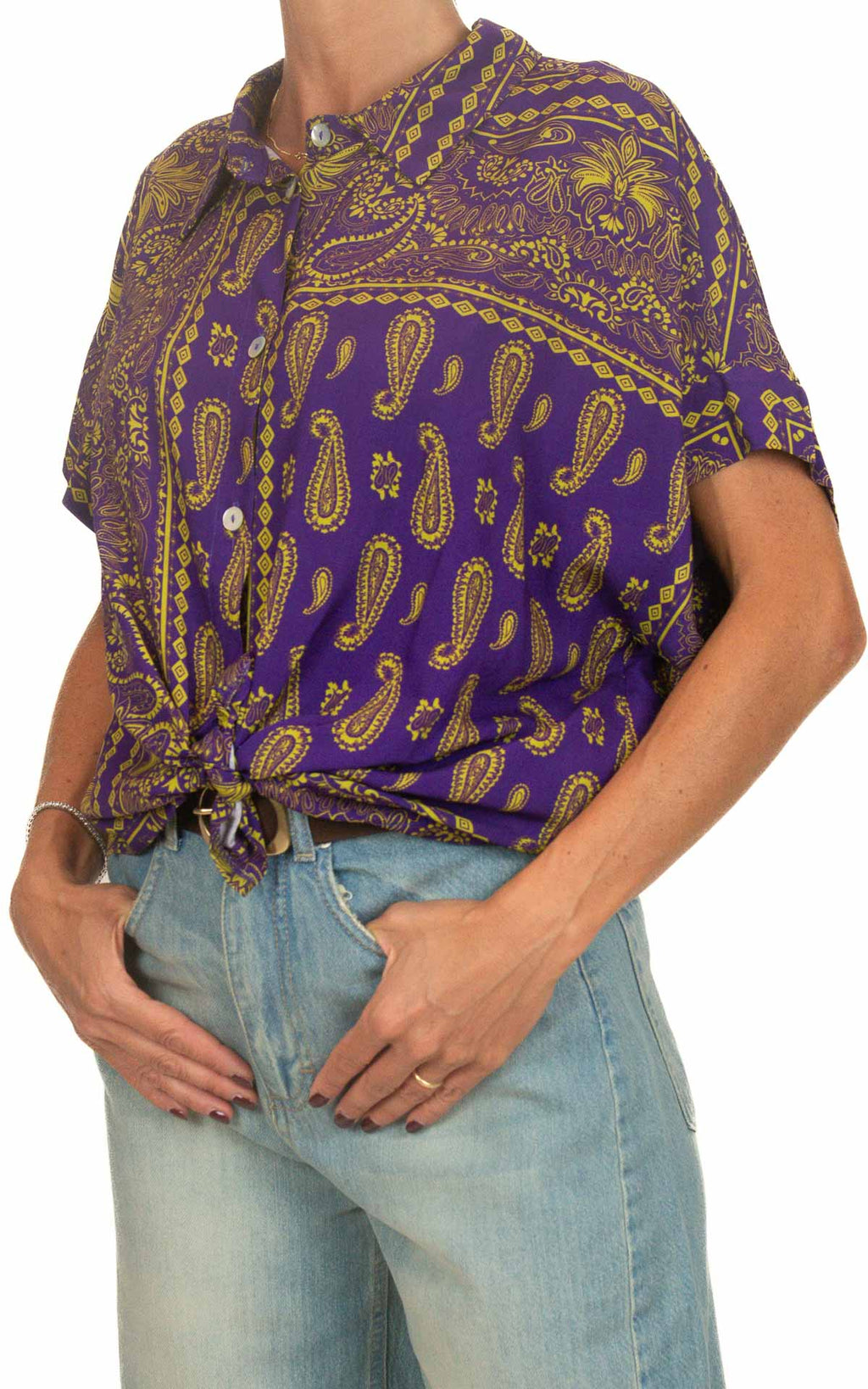 Susymix - Camicia mezza manica - Viola