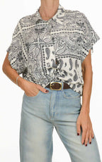 Susymix - Camicia mezza manica - Bianco / nero