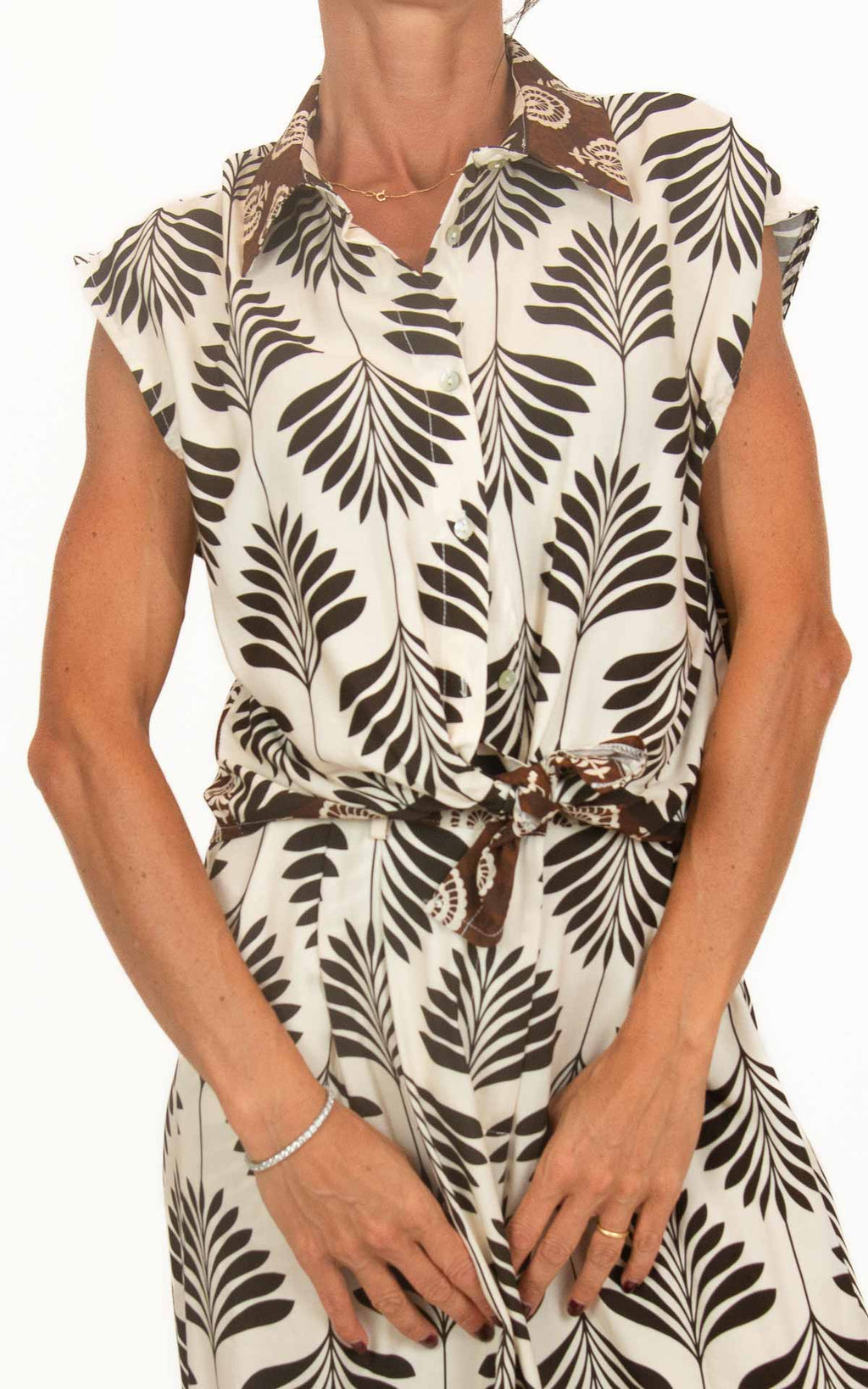 Susymix - Camicia fantasia - Latte
