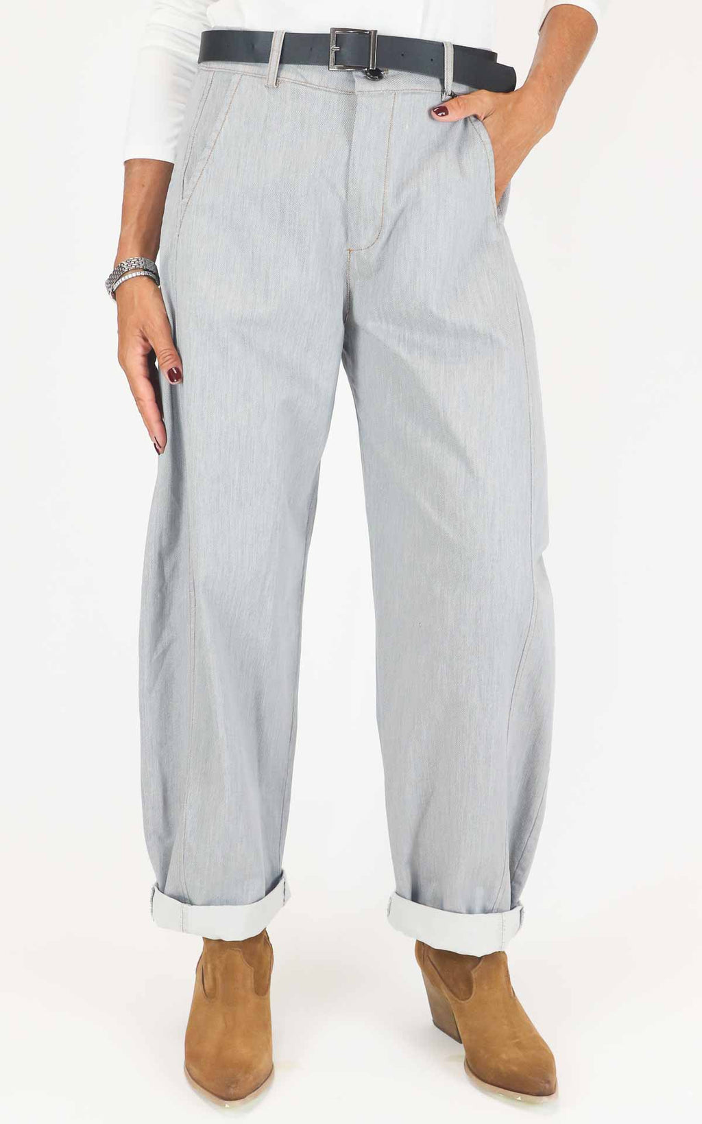 Susymix - Pantalone ovetto - Grigio