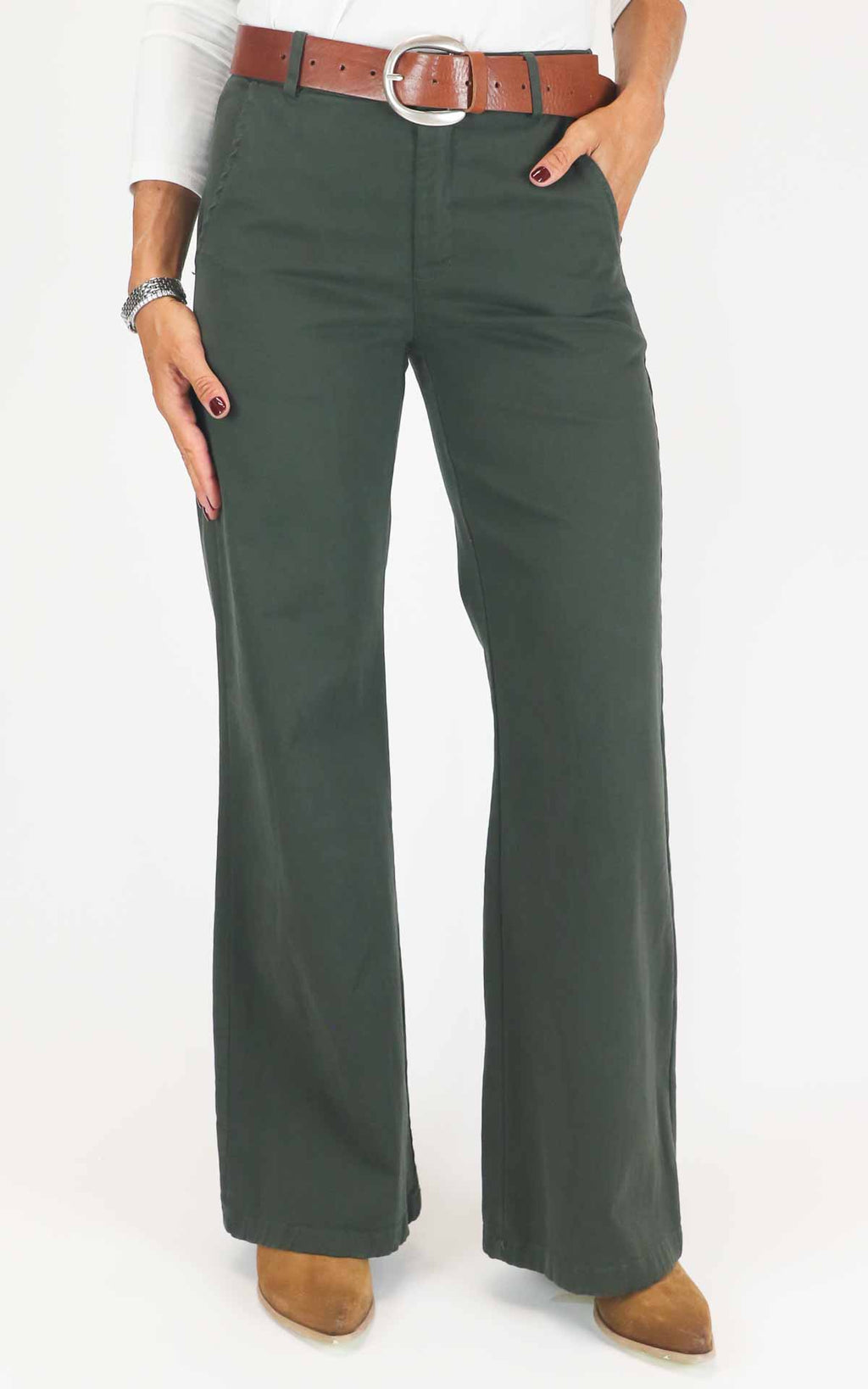 Off-On - Pantalone Betty - Verde