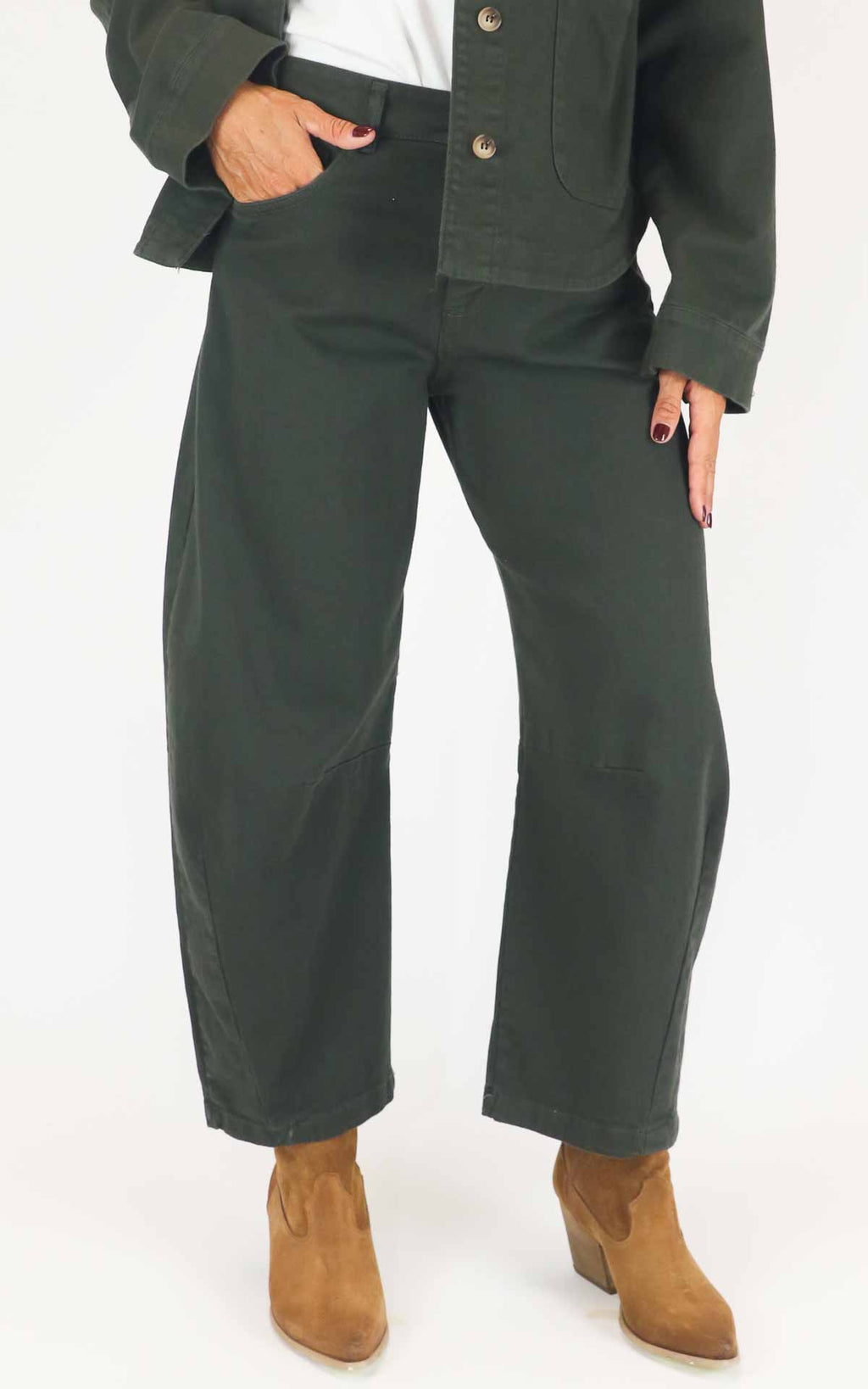 Off-On - Pantalone baloon - Verde
