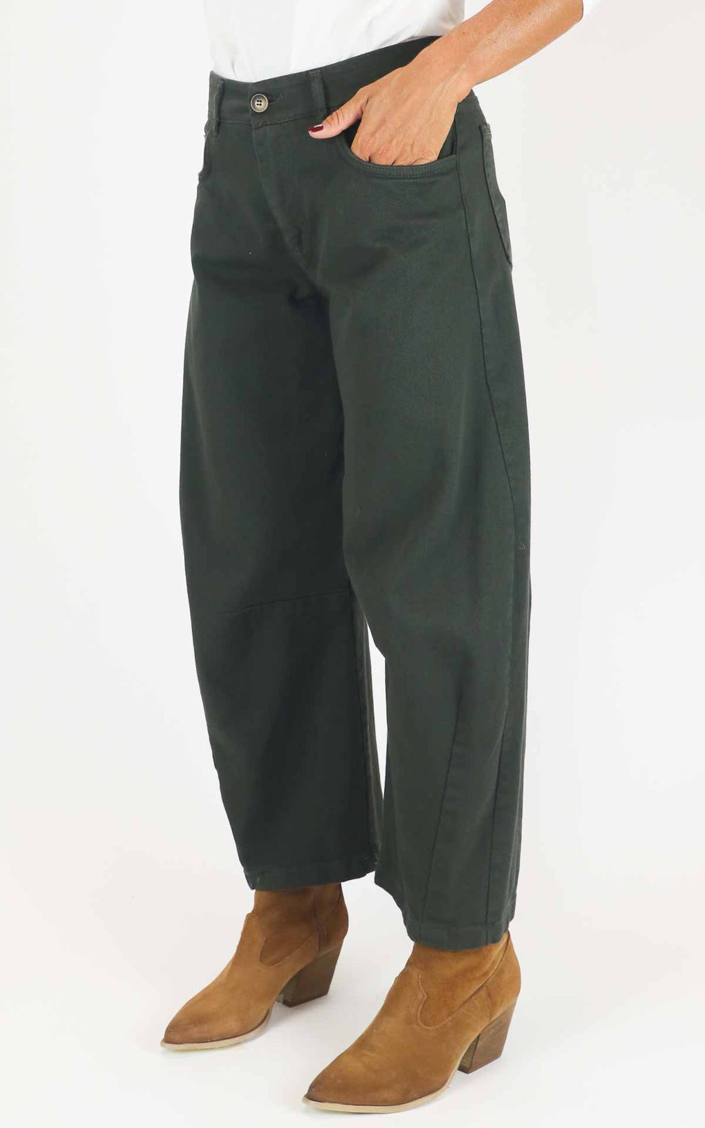 Off-On - Pantalone baloon - Verde