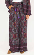 Wu'Side - Pantalone fantasia in viscosa - Fico