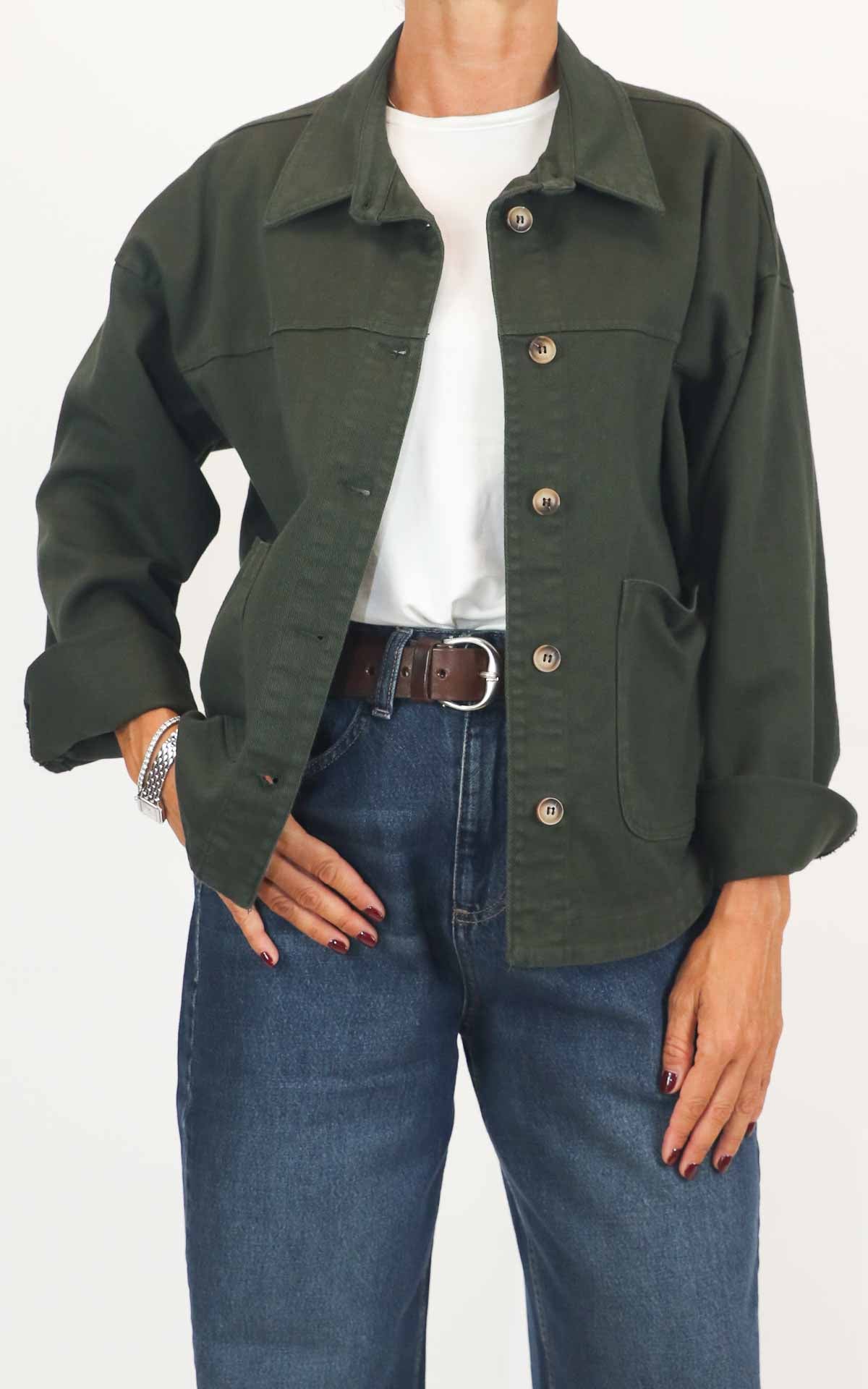 Off-On - Giacca canvas - Verde