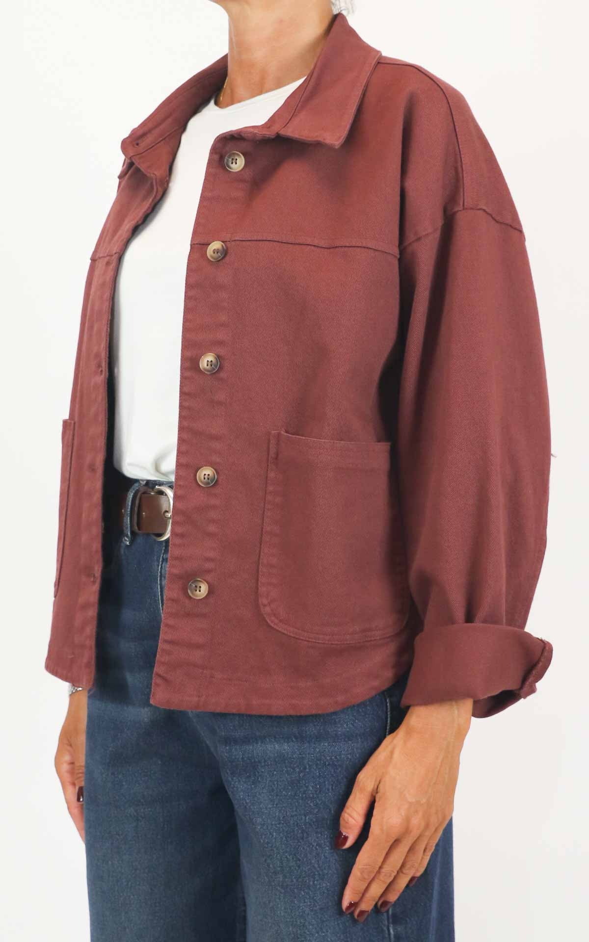 Off-On - Giacca canvas - Vino