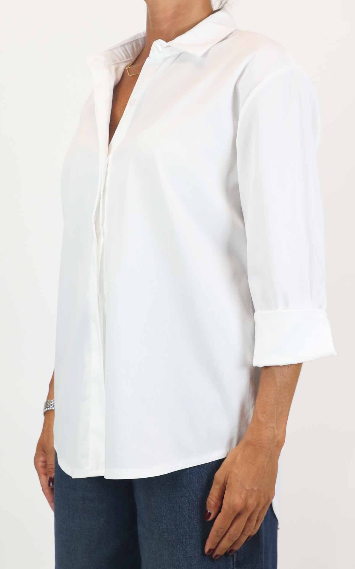 Off-On - Camicia tinta unita - Bianco