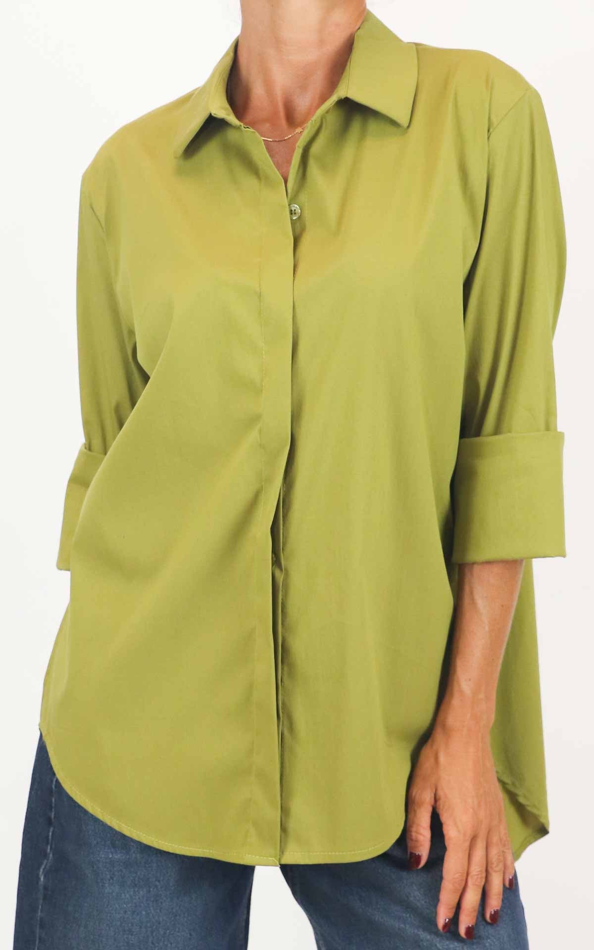 Off-On - Camicia tinta unita - Olio