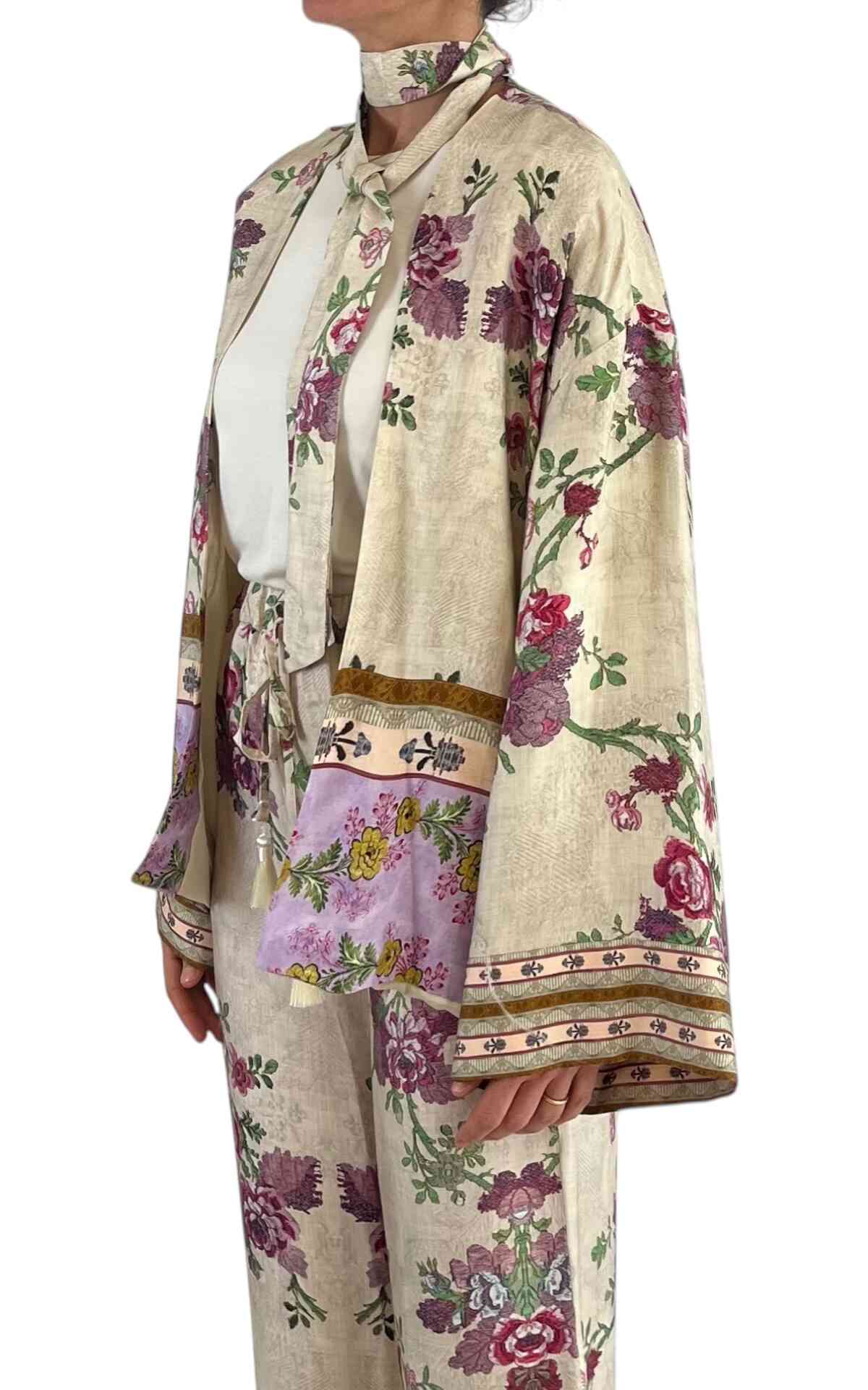 WU’SIDE – Giacca kimono – Panna