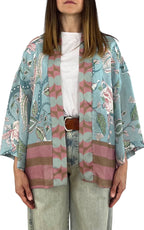 WU'SIDE - Giacca kimono - Azzurro