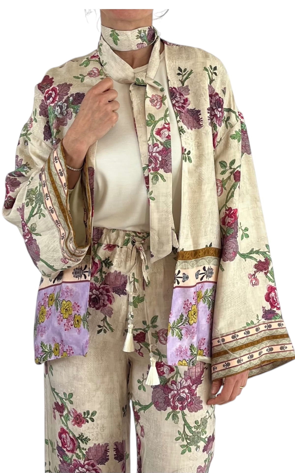 WU’SIDE – Giacca kimono – Panna