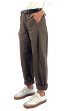 Susymix - Pantalone ovetto con elastico - Moro