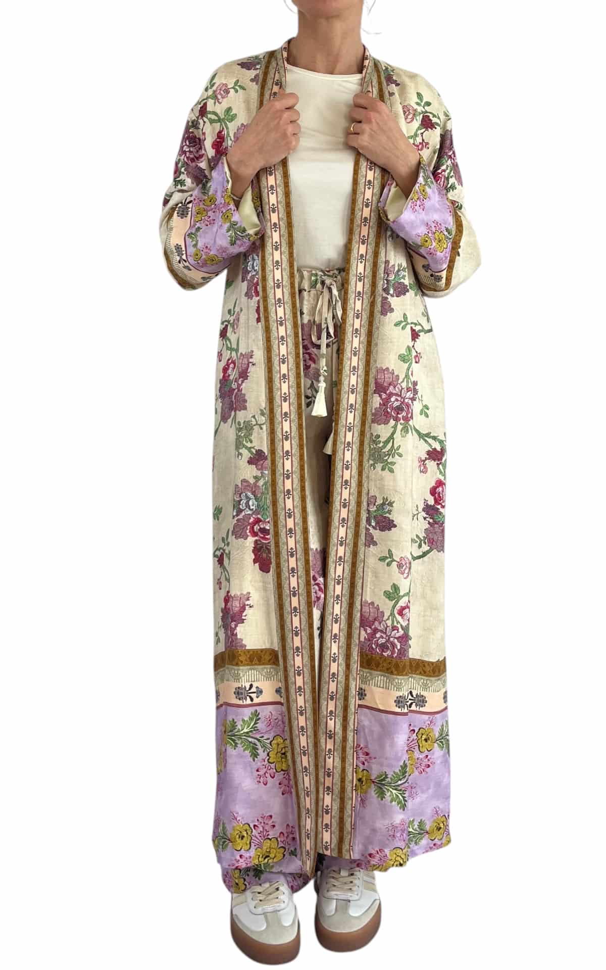 WU’SIDE – Kimono lungo – Panna