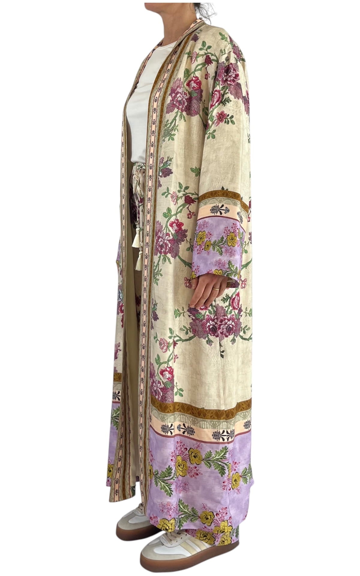 WU’SIDE – Kimono lungo – Panna