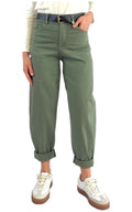 Susymix - Pantalone ovetto senza elastico - Verde militare
