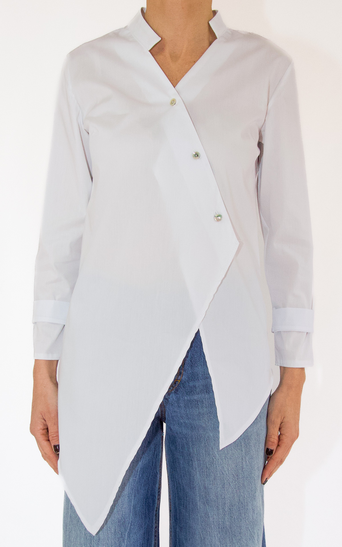 (image for) Anycase – camicia con bottoni – bianca