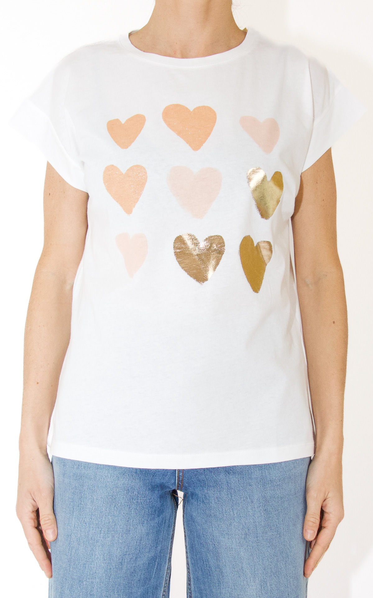 (image for) Off-On – t-shirt cuori – rosa