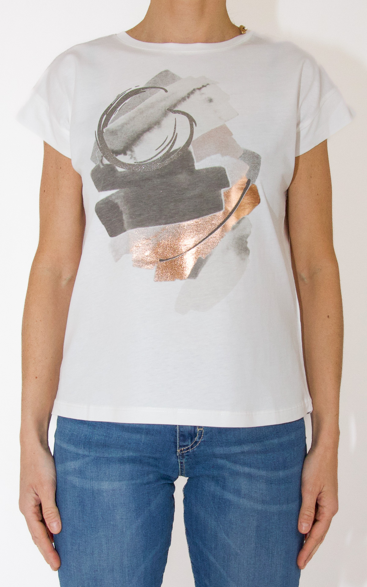 (image for) Off-On – t-shirt stampa – grigia
