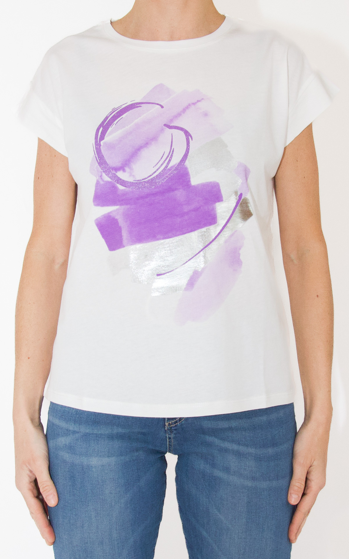 (image for) Off-On – t-shirt stampa – glicine